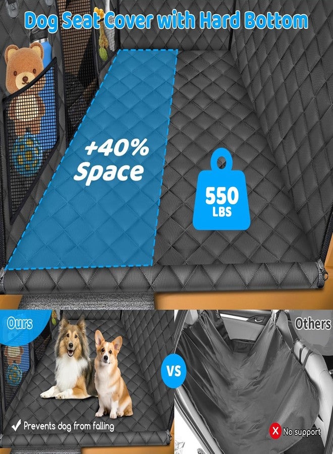 UR باور موسع المقعد الخلفي للكلاب من URPOWER - غطاء مقعد سيارة كبير صلب يتحمل وزن 550 رطلاً، سرير أرجوحة مريح ومقاوم للماء للكلاب مع واقي مقعد خلفي مانع للانزلاق مصنوع من إسفنج عالي الكثافة للسيارات وسيارات الدفع الرباعي - Image 2